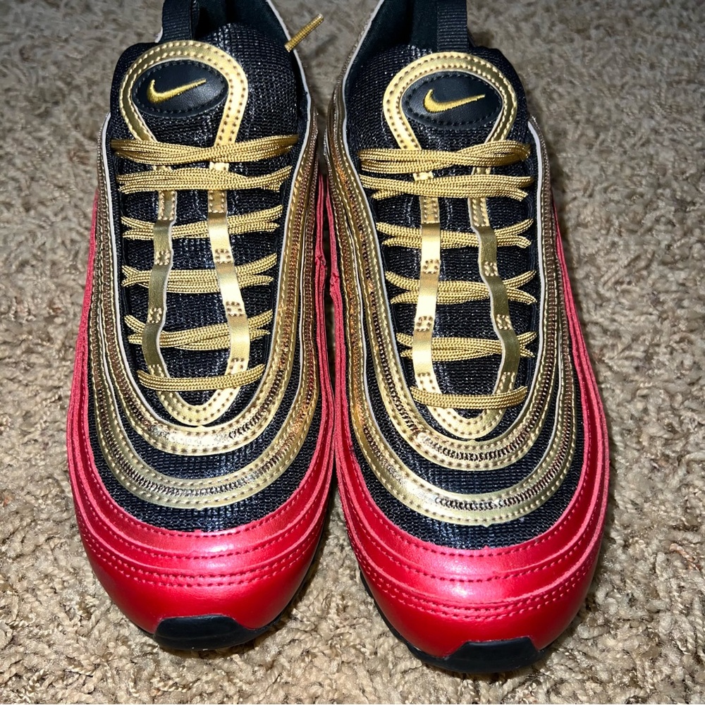 Air Max 97 (W) Metallic Red/Gold Sequin